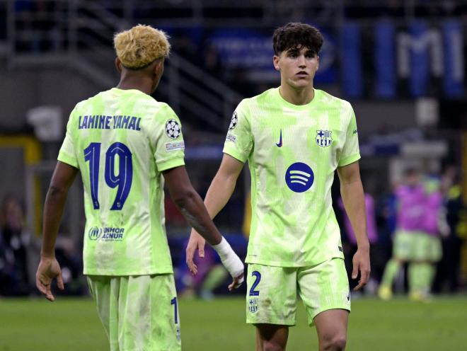 Lamine Yamal y Pau Cubarsí con el FC Barcelona. Fuente CordonPress