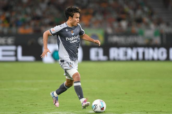 Take Kubo, en el Betis-Real Sociedad (Foto: Kiko Hurtado).