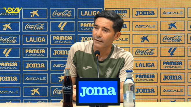 Marcelino, en rueda de prensa del Villarreal.
