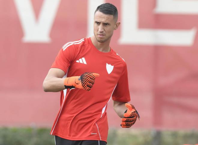 Vlachodimos, en el entrenamiento de este viernes (Foto: Kiko Hurtado).