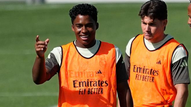 Endrick en el entrenamiento del Real Madrid (Europa Press)