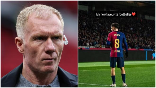 Paul Scholes, leyenda del Manchester United, ha elogiado a Pedri González.