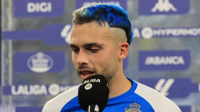 David Mella, en declaraciones tras el partido del Deportivo (Foto: LALIGA).