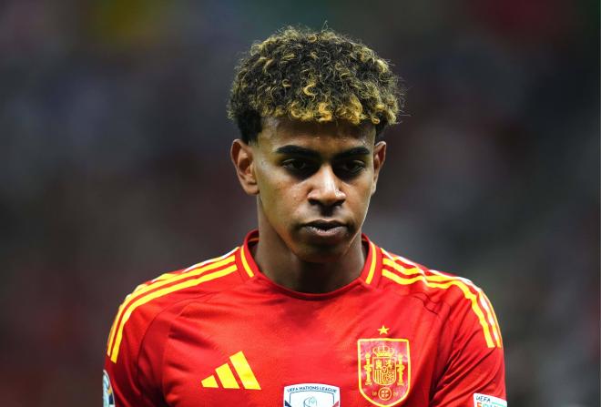Lamine Yamal, con la Selección Española