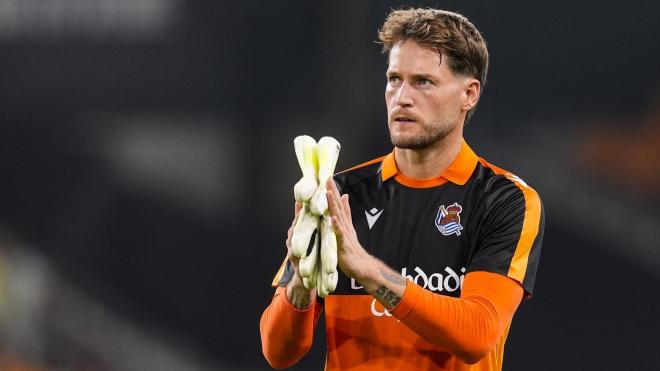 Álex Remiro pide perdón a los aficionados de la Real Sociedad (Foto: EuropaPress).