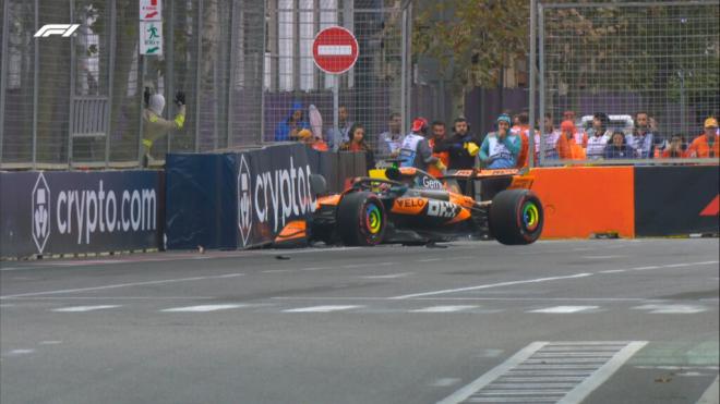 Oscar Piastri, en la clasificación de Bakú (Foto: F1).