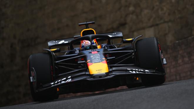 Max Verstappen, en Bakú (Foto: Red Bull).