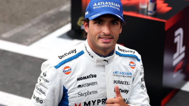 Carlos Sainz, segundo en la clasificación de Bakú (Foto: Williams Racing).