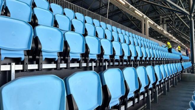 Butacas en la Grada de Marcador Alto en Balaídos (Foto: Celta).