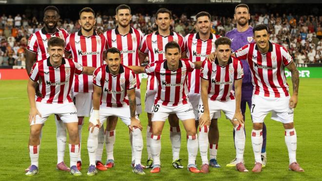 Este es el once que sacaba Valverde en Mestalla ante el Valencia (Foto: Athletic Club).