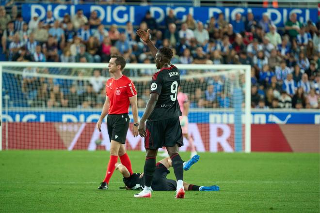 Akor Adams, ante el Alavés (Foto: Cordon Press).