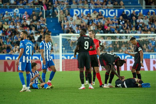 Akor Adams, ante el Alavés (Foto: Cordon Press).