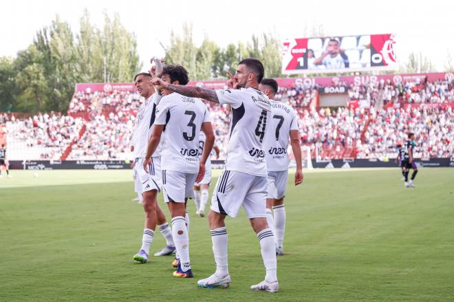 Gol de Agus Medina en el Albacete - Real Valladolid (Foto: LALIGA).