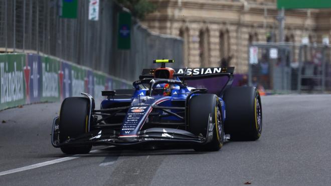 Carlos Sainz, en Bakú (Foto: Williams Racing).