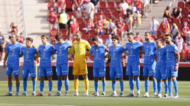 Los 11 titulares del Atlético de Madrid en Mallorca (Foto: ATM en X)