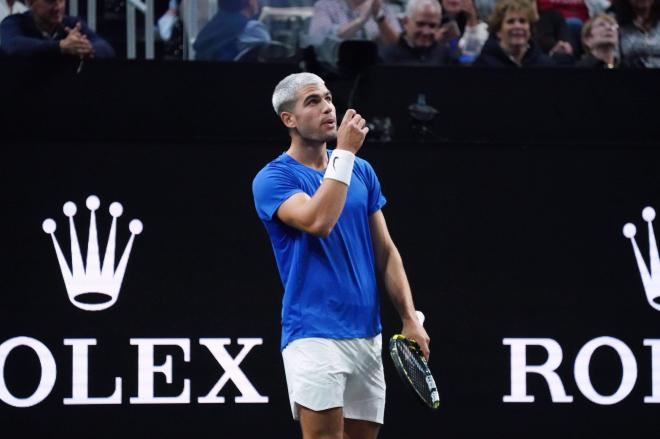 Carlos Alcaraz, en la Laver Cup (Foto: EFE).