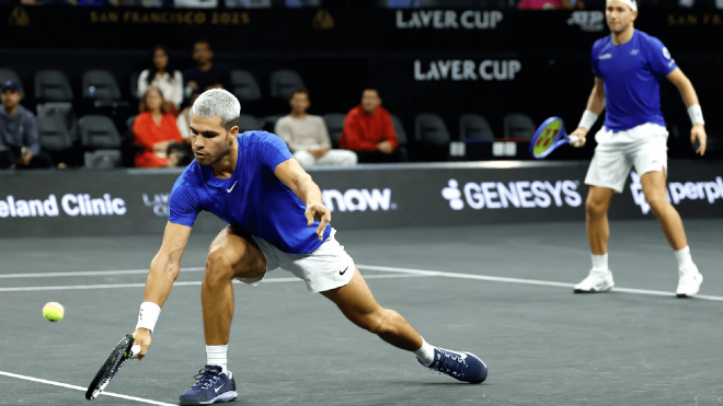 Carlos Alcaraz, en la Laver Cup (Foto: EFE).