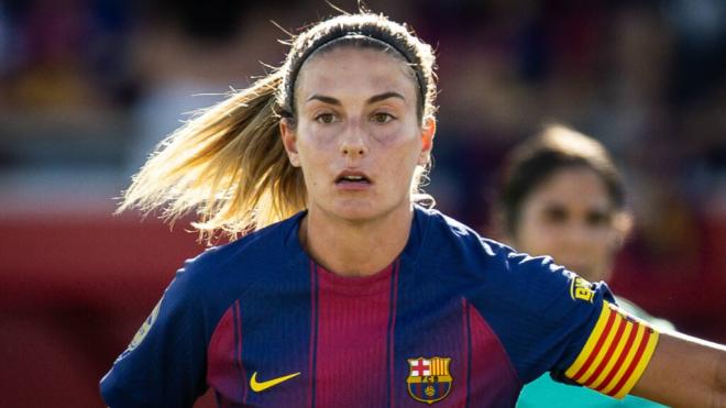 Alexia Putellas en un partido con el FCBarcelona