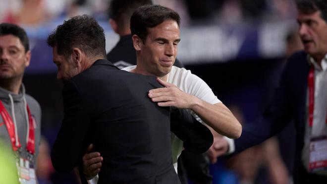Iñigo Pérez y el Cholo Simeone (Cordon Press)