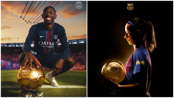 Dembélé y Aitana Bonmatí se han llevado el trofeo del Balón de Oro (PSG_espanyol y FCB x)