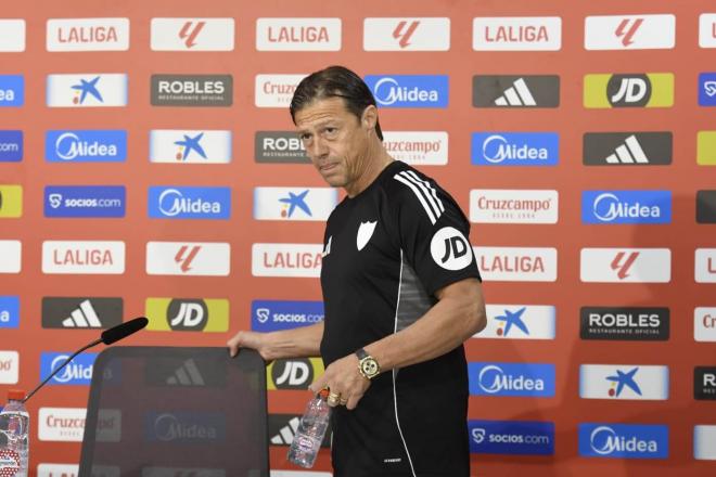 Matías Almeyda, en sala de prensa (Foto: Kiko Hurtado)