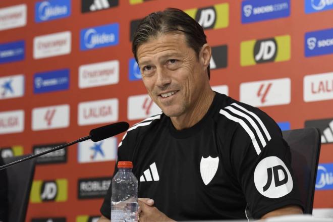 Matías Almeyda, en sala de prensa (Foto: Kiko Hurtado).
