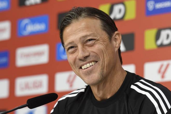 Matías Almeyda, en sala de prensa (Foto: Kiko Hurtado).