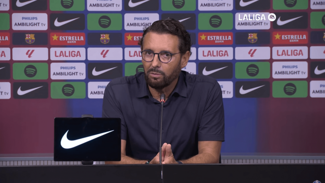 José Bordalás, en sala de prensa.