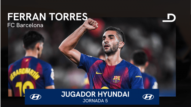 Ferran Torres, Jugador Hyundai de la jornada 5