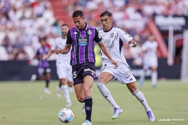 Pablo Tomeo, ante el Albacete.