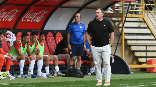 Raúl Llona, en su último partido con la Cultural Leonesa (Foto: LaLiga).