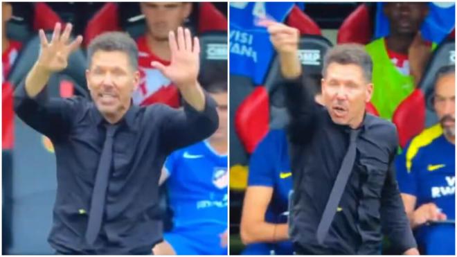 Simeone, en el Mallorca-Atlético de Madrid (DAZN)