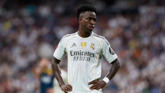 Vinicius Jr durante un partido con el Real Madrid (Fuente: Cordon Press)