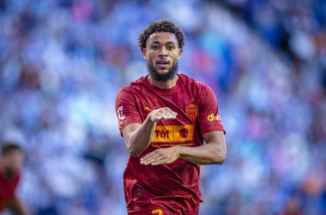 Arnaut Danjuma ante el Espanyol (Foto: Valencia CF)