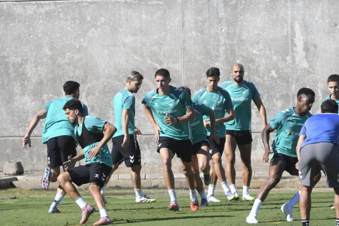 Sergi Altimira, en el entrenamiento de este martes (Foto: Kiko Hurtado).