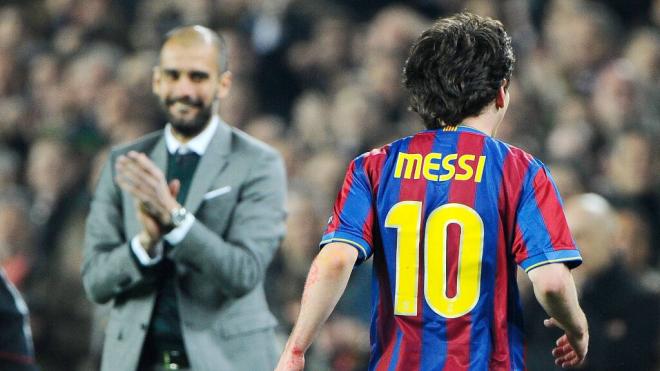 Leo Messi y Pep Guardiola (Cordon Press)