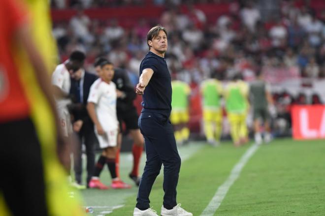 Matías, Almeyda, ante el Villarreal (Foto: Kiko Hurtado).