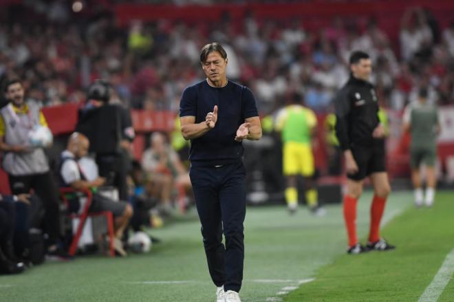 Matías, Almeyda, ante el Villarreal (Foto: Kiko Hurtado).