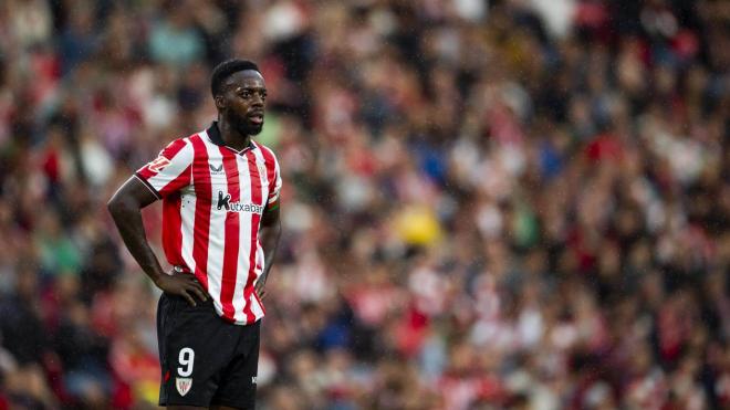 La desolación de Iñaki Williams ante el Girona en San Mamés (Foto: Athletic Club).