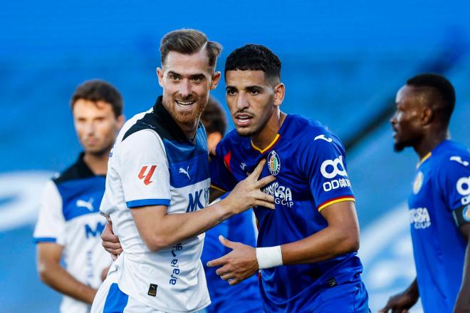 Pugna en el Getafe-Alavés (Foto: LaLiga).