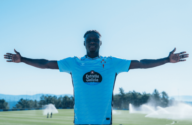 Seyni Mbaye Ndiaye en Afouteza (Foto: Celta).