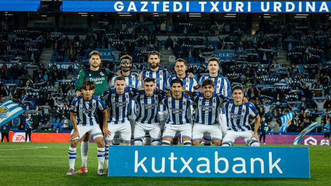 El once titular de la Real Sociedad ante el Mallorca (Foto: RSO).