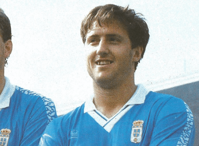 Tomás González cuando estaba en el Oviedo (Foto: X Tomás González)