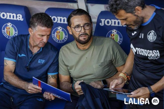 José Bordalás, en el banquillo del Getafe (FOTO: LALIGA).