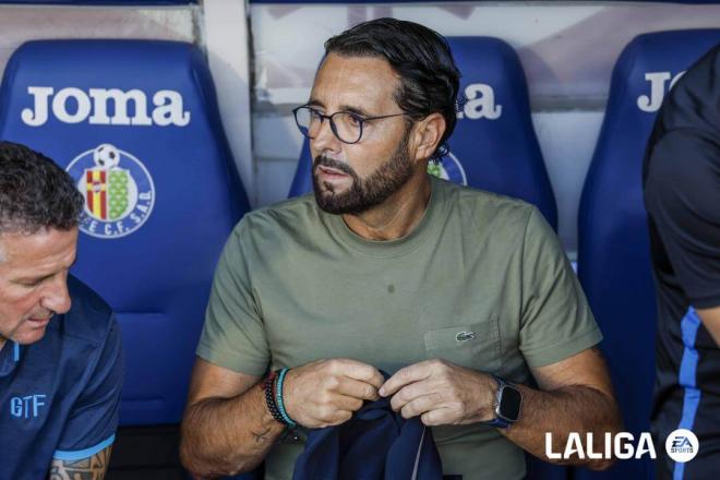 José Bordalás, en el banquillo del Getafe (FOTO: LALIGA).
