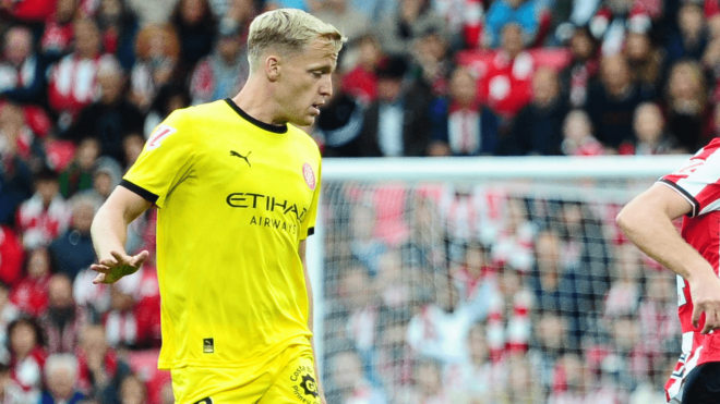 Donny Van de Beek, en el Athletic-Girona (Foto: LaLiga).