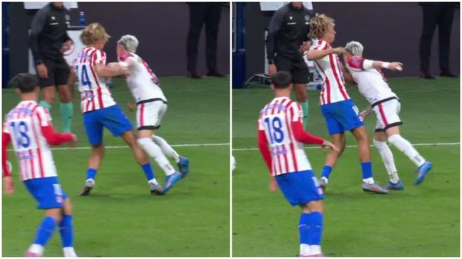 Marcos Llorente y Chavarría en el Atleti-Rayo (Movistar+)