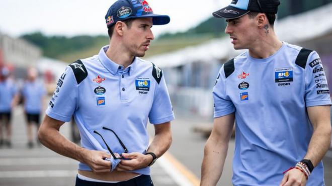 Álex Márquez, con Fermín Aldeguer, en Motegi (Foto: MotoGP).
