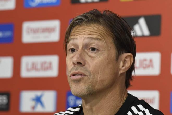 Matías Almeyda, en la rueda de prensa previa al partido ante el Rayo (Foto: Kiko Hurtado).