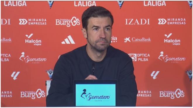 Gabi, en rueda de prensa.